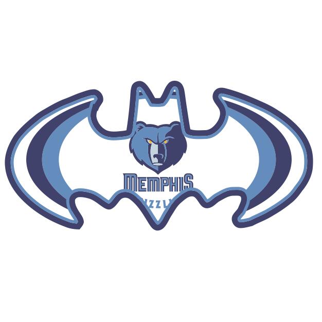 Memphis Grizzlies Batman Logo iron on heat transfer